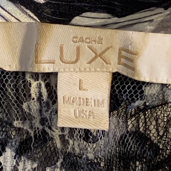 Beautiful vintage, lace and silky top. Corset back. - Picture 4 of 6